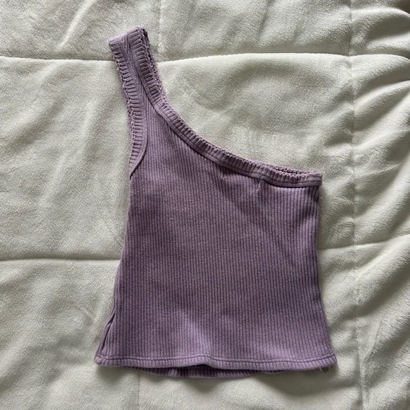 Urban Outfitters Ribbed One Shoulder Tank - Picture 2 of 4